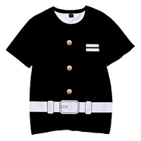 Inspired by Demon Slayer Cosplay Terylene Cosplay Costume T-shirt Printing Harajuku Graphic Graphic T-shirt For Men