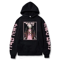 Inspired by Demon Slayer Kamado Nezuko 100% Polyester Hoodie Cartoon Harajuku Graphic Kawaii Anime Hoodie For Men