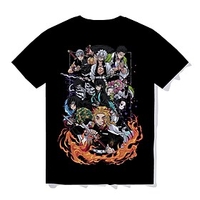 Inspired by Demon Slayer Kamado Tanjirou 100% Polyester T-shirt Cartoon Harajuku Graphic Kawaii Anime T-shirt For Men