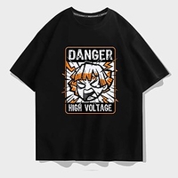 Inspired by Demon Slayer: Kimetsu no Yaiba Agatsuma Zenitsu 100% Polyester T-shirt Anime Harajuku Graphic Kawaii Anime T-shirt For Men