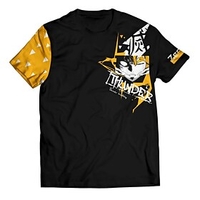 Inspired by Demon Slayer: Kimetsu no Yaiba Agatsuma Zenitsu 100% Polyester T-shirt Cartoon Harajuku Graphic Kawaii Anime T-shirt For Men