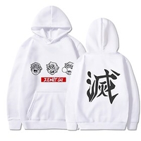 Inspired by Demon Slayer: Kimetsu no Yaiba Anime Cartoon Agatsuma Zenitsu Print Polyster Hoodie Harajuku Graphic Kawaii For Men