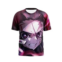 Inspired by Demon Slayer: Kimetsu no Yaiba Cosplay 100% Polyester Anime Cartoon 3D Harajuku Graphic Print T-shirt For Men