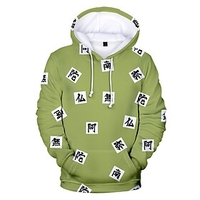 Inspired by Demon Slayer: Kimetsu no Yaiba Cosplay Cosplay Costume Hoodie Polyster Print Printing Hoodie For Women