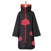 Inspired by Naruto Akatsuki Anime Cosplay Costumes Japanese Print Cosplay Tops / Bottoms Cloak Long Sleeve For Men