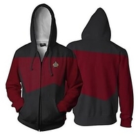 Inspired by Star Trek Cosplay Costume Hoodie Cosplay Color Block Polyster Hoodie Patchwork For Men