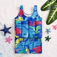 Kids Boys One Piece Swimwear Swimsuit Print Swimwear Sleeveless Dinosaur Animal Blue Active Outdoor Beach Bathing Suits 1-5 Years / Spring / Summer