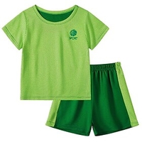 Kids Boys T-shirt Shorts Clothing Set Short Sleeve 2 Pieces Green Blue Purple Print Print Houndstooth Color Block Indoor Outdoor Regular Casual Daily 2-12 Yea