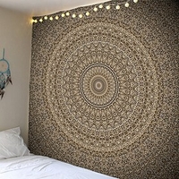 Mandala Bohemian Wall Tapestry Art Decor Blanket Curtain Hanging Home Bedroom Living Room Dorm Decoration Boho Hippie Psychedelic Floral Flower Lotus Indian