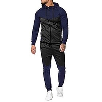 mens sport sweat sants sweatshirt suit,  slim fit zip hoodie jogging pencil pants tracksuit sets for men 2 pieces