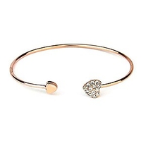oneon rose gold bangle for women cuff bangle bracelet adjustable open wire bracelets for ladies girls
