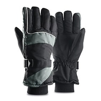 Ski Gloves Snow Gloves for Men Flocked Thermal Warm Waterproof Windproof Full Finger Gloves Snowsports for Cold Weather Skiing Snowsports Snowboarding Winter