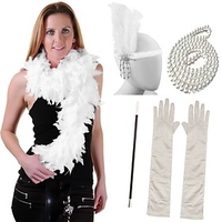 The Great Gatsby Charleston Roaring 20s 1920s Roaring Twenties Cocktail Dress Vintage Dress Flapper Dress Dress Costume Accessory Sets Flapper Headband Women