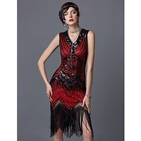 The Great Gatsby Charleston Roaring 20s 1920s Roaring Twenties Prom Dress Cocktail Dress Flapper Dress Party Costume Masquerade Christmas Dress Women