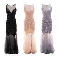 The Great Gatsby Retro Vintage Roaring 20s 1920s Cocktail Dress Vintage Dress Flapper Dress Dress Prom Dress Halloween Costumes Summer Women