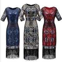 The Great Gatsby Roaring 20s 1920s Cocktail Dress Vintage Dress Flapper Dress Dress Party Costume Prom Dress Adults
