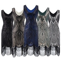 The Great Gatsby Roaring 20s 1920s The Great Gatsby Cocktail Dress Vintage Dress Flapper Dress Party Costume Masquerade Prom Dress Summer Women