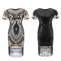 The Great Gatsby Roaring 20s 1920s The Great Gatsby Cocktail Dress Vintage Dress Flapper Dress Party Costume Masquerade Prom Dress Summer Women