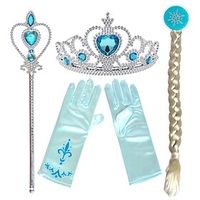 Tiaras Forehead Crown Magic stick Resin PP For Princess Elsa Anna Cosplay Girls