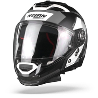 Nolan N70-2 GT Celeres 30 Flat Black White Silver Modular Helmet