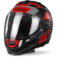 Nolan N70-2 GT Celeres 31 Flat Black Red Silver Modular Helmet