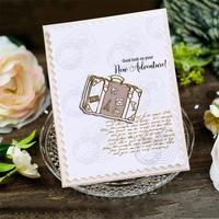 Inloveartshop Luggage Butterfly And Letter Series Dies with Stamps Set