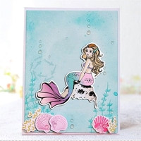 Inloveartshop Mermaid Octopus Series Dies with Stamps Set