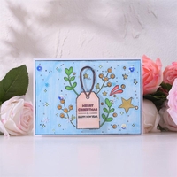 Inloveartshop Merry Christmas & New Year Tag Stamps