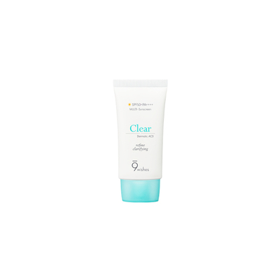 9wishes - Dermatic Clear
Sunscreen SPF50+ PA++++ - 50ml