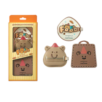 AMORTALS - Tunee Goods Collection Dark Choco Complexion Puffs - puff*2 & case - Croissant Combo