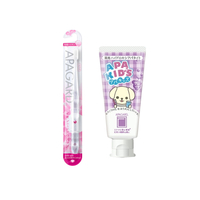 APAGARD - Apa-Kids Toothpaste Grape - 60g (1ea) + APAGARD - Crystal Toothbrush - 1pc - Random Color (1ea) Set