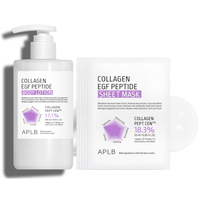 APLB - Collagen EGF Peptide Body Lotion - 300ml (1ea) X Sheet Mask (5ea) Set