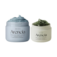 Arencia - Fresh Royal Blue Rice Mochi Cleanser - 120g & Holy Hyssop Serum 30 - 50ml Set