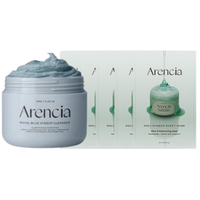 Arencia - Fresh Royal Blue Rice Mochi Cleanser - 120g & Holy Hyssop Sheet Mask - 5pcs Set