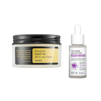 COSRX - Advanced Snail 92 All In One Cream - 100g + APLB - Collagen EGF Peptide Ampoule Serum - 40ml Set