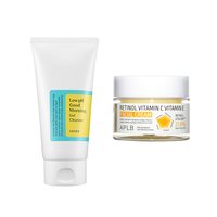 COSRX - Low pH Good Morning Gel Cleanser - 150ml + APLB - Retinol Vitamin C Vitamin E Facial Cream - 55ml Set