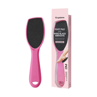 F3 SYSTEMS - Wide Emery Foot File - 1ea - Sharp Pink