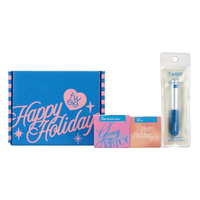 Fwee - Holiday Kit Set (Glowy Jelly Pot + Blurry Pudding Pot + Mini Lip Brush) - 1 Set (3 Items)
