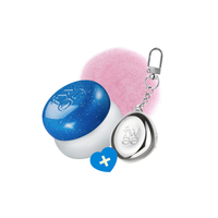 Fwee - Lip & Cheek Blurry Pudding Pot + Pendant Keyring (Random Color) Set - 5g - BS01 Cool