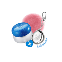 Fwee - Lip & Cheek Blurry Pudding Pot + Pendant Keyring (Random Color) Set - 5g - BS05 Wavy