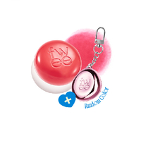 Fwee - Lip & Cheek Blurry Pudding Pot + Pendant Keyring (Random Color) Set - 5g - CR03 Bff