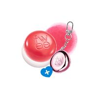 Fwee - Lip & Cheek Blurry Pudding Pot + Pendant Keyring (Random Color) Set - 5g - CR03 Bff