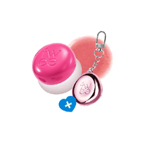 Fwee - Lip & Cheek Blurry Pudding Pot + Pendant Keyring (Random Color) Set - 5g - PK02 Skirt