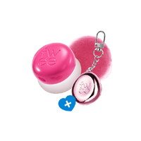 Fwee - Lip & Cheek Blurry Pudding Pot + Pendant Keyring (Random Color) Set - 5g - PK04 Crush