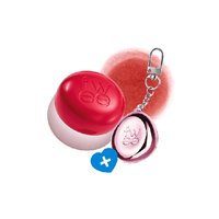 Fwee - Lip & Cheek Blurry Pudding Pot + Pendant Keyring (Random Color) Set - 5g - RD03 Ambitious