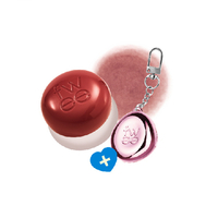 Fwee - Lip & Cheek Blurry Pudding Pot + Pendant Keyring (Random Color) Set - 5g - RS03 Faded