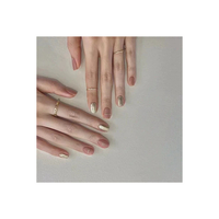 Nail Girl - Faux Nail Tips - One Size - Pink and Gold