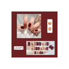 Nail Girl - Print Nail Tips - One Size - Wine Red