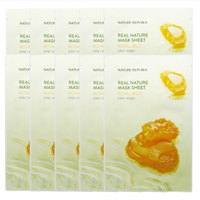 NATURE REPUBLIC - Real Nature Sheet Mask - Royal Jelly - 1pc (10ea) Set