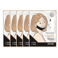 PRETTYSKIN - Black Edition Premium Gold Collagen V-Line Patch - 5ea Set